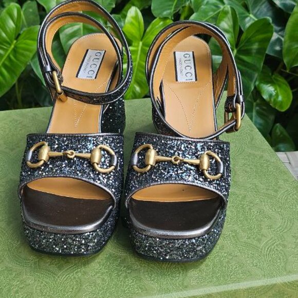 GUCCI  Women's Horsebit platform sandal size 38 - Picture 8 of 11